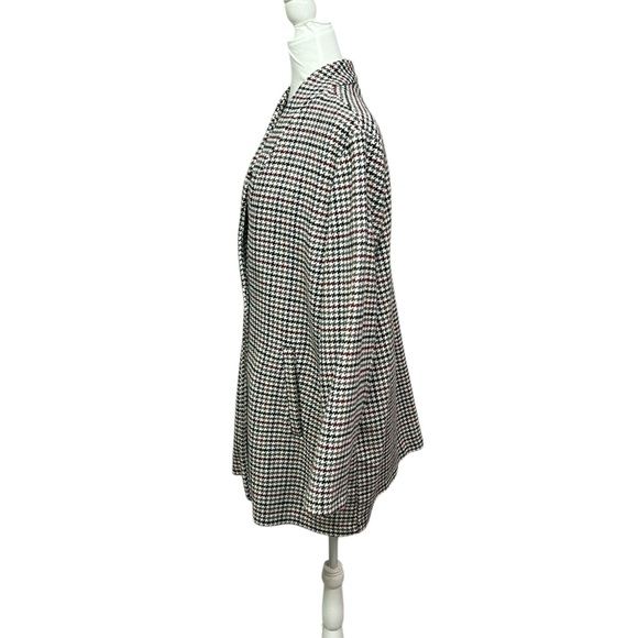 Old Navy Multi Colored Plaid Long Line Coat - Picture 4 of 7